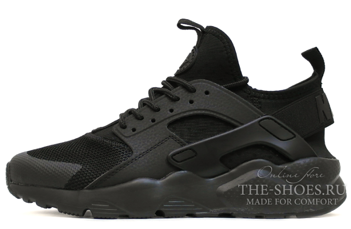Кроссовки Nike Air Huarache Ultra Black Urban 819685-002 черные