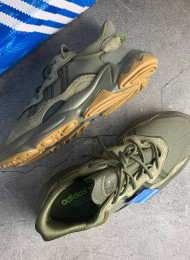 Кроссовки Adidas Ozweego Trace Cargo Raw Khaki живое фото 1